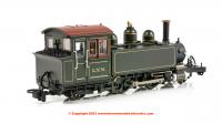 9981 Heljan Lynton & Barnstaple Baldwin 2-4-2T Steam Locomotive "Lyn" in L&BR Dark Olive Green - original chimney